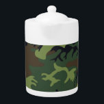 Tetera Camuflaje verde militar<br><div class="desc">Imagen estándar del patrón de Camuflaje Verde Militar en este producto Ver todas mis tiendas aquí httsp://bit.ly/SandyspiderStores</div>