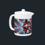 Tetera con diseño de colores noruegos<br><div class="desc">Añada un toque de elegancia escandinava a su hora del té con nuestra tetera con colores noruegos en un diseño abstracto de efecto 3D! Esta tetera de excelente elaboración combina la funcionalidad con la artesanía, mostrando el icónico rojo, blanco y azul de Noruega en un dinámico diseño abstracto 3D. El...</div>