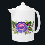 Tetera con diseño floral ucraniano<br><div class="desc">Tetera con diseño floral ucraniano al estilo de Petrykivka</div>
