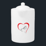 Tetera Corazón conejo - Conejo<br><div class="desc">Corazón conejo - Conejo</div>