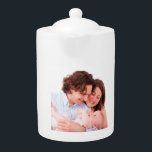 Tetera Crea tu propia foto personalizada<br><div class="desc">Foto cuadrada de tu familia o de tus hijos en la taza. Mugre de regalo para Navidades,  Acción de Gracias o cumpleaños</div>