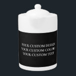 Tetera Crear su propio personal<br><div class="desc">Personalizar este producto agregando sus propias imágenes y texto y eligiendo sus fuentes y colores favoritos. Visite Arte Aviar en Zazzle para ver toda nuestra colección de productos fáciles de personalizar y de alta calidad!</div>