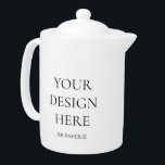 Tetera Crear su propio personal<br><div class="desc">Este producto está listo para ser personalizado a sus necesidades exactas. Simplemente cambia la foto con tu propio diseño, logotipo o foto. ¡Puedes ir más lejos y añadir más! La herramienta de diseño de Zazzle es increíblemente fácil de usar. Simplemente haga clic en "Personalizar esta plantilla" y "Editar con la...</div>