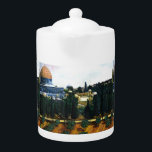 Tetera Cúpula de la roca, Jerusalén<br><div class="desc">Pintura original de Jerusalén,  Israel de la experimentada artista de la ciudad de Nueva York,  Gaye Elise Beda www.gayeelisebeda.store www.gayeelisebeda.com https://gayeelise-beda.pixels.com http://www.zazzle.com/gaye elise beda gifts http://issuu.com/lieslmarelli/docs/wia278-july-issuu/1?e=2826034/843692 https://fineartamerica.com/profiles/gayeelise-beda/shop mi tienda de la burbuja roja de www.synchronopedia.com/wwsah_candidate_list.htm gayeelise.redbubble.com</div>