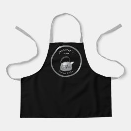 Tetera de comida hecha con amor delantal de cocine
