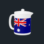 Tetera de la Bandera Australiana<br><div class="desc">Añada un toque de orgullo australiano a su hora de tomar el té con nuestra exclusiva tetera con la bandera de Australia. Esta tetera, elaborada con meticulosa atención a los detalles, es más que sólo un elemento funcional; es una celebración del patrimonio y el orgullo cultural de Australia. El diseño...</div>