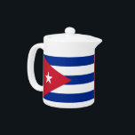 Tetera de la Bandera Cubana<br><div class="desc">Eleva tu experiencia de té con nuestra tetera con la vibrante bandera de Cuba! Esta tetera es más que un simple elemento funcional; es una celebración de la rica herencia cultural y la identidad nacional de Cuba. El audaz diseño de la bandera cubana añade un toque único y significativo, convirtiéndolo...</div>