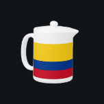 Tetera de la Bandera de Colombia<br><div class="desc">Añada un toque de orgullo colombiano a su colección de té con nuestra exclusiva tetera con la bandera de Colombia! Esta tetera, elaborada con meticulosa atención a los detalles, no es sólo un elemento funcional; es una hermosa celebración de la rica cultura y herencia de Colombia. El elegante diseño muestra...</div>