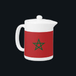 Tetera de la bandera de Marruecos<br><div class="desc">Añade un toque de orgullo marroquí a tu hora del té con nuestra exclusiva tetera con la bandera de Marruecos! Esta tetera, elaborada con meticulosa atención a los detalles, es más que sólo un elemento funcional; es una celebración de la rica herencia y orgullo cultural de Marruecos. El diseño vibrante...</div>