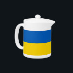 Tetera de la bandera de Ucrania<br><div class="desc">¡Añada un toque de orgullo ucraniano a su colección de té con nuestra exclusiva tetera con la bandera de Ucrania! Esta tetera, elaborada con meticulosa atención a los detalles, no es sólo un elemento funcional; es una celebración del legado ucraniano y el orgullo cultural. El diseño vibrante muestra de manera...</div>