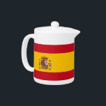 Tetera de la Bandera Española<br><div class="desc">Aumenta tu tiempo de té con nuestra exquisita tetera con la bandera de España! Esta tetera, de bonito diseño, combina la funcionalidad con una expresión vibrante de orgullo español, mostrando los colores icónicos de la bandera española. Es una pieza central ideal para reuniones, celebraciones o un té acogedor por la...</div>