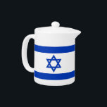 Tetera de la Bandera Israelí<br><div class="desc">¡Mejore su experiencia de beber té con nuestra exquisita tetera con la bandera de Israel! Esta tetera, muy bien elaborada, es más que sólo una cocina esencial; es un tributo a la rica herencia cultural de Israel. El impresionante diseño muestra la emblemática bandera israelí, lo que lo convierte en una...</div>