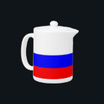 Tetera de la bandera rusa<br><div class="desc">Tetera elegante con bandera de Rusia. Este producto es su personalizable.</div>
