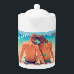 Tetera de texto y foto Personalizado personalizada<br><div class="desc">Teteras de texto y fotos personalizados - Su propio diseño - Especial - Familia personalizada / Amigos o regalo personal de tetera - Añadir su texto y su foto - Redimensionar y mover o eliminar y agregar elementos / imágenes con la herramienta Personalización. Elige / agrega tu fuente / color...</div>