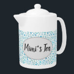 Tetera del patrón costero de vidrio marino de Mimi<br><div class="desc">Disfrute de la tetera de estilo costero de aromas marinas de nuestro Mimi.</div>