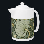 Tetera del patrón de vintage de William Morris Pim<br><div class="desc">William Morris Pimpernel Floral Vintage Art Wallpaper Design William Morris fue un diseñador textil inglés, artista, escritor y socialista asociado con la Hermandad Previoleta y el Movimiento de Artes y Artesanías Británicas. Fundó una empresa de diseño en colaboración con el artista Edward Burne-Jones y el poeta y artista Dante Gabriel...</div>