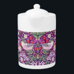Tetera del patrón del ladrón de fresas William Mor<br><div class="desc">William Morris Strawberry Thief Pattern presenta una obra de arte remezclada de William Morris Strawberry Thief Pattern. Un diseño perfecto para los amantes de la cosecha. También genial como regalo. Por favor visite mi tienda " loveyouart" para otros diseños o similares.</div>