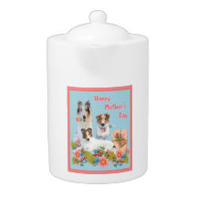 Día de la Madre Collies y flores