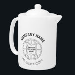 TETERA DIRECCIÓN WEB DE LOGOTIPO DE EMPRESA PERSONALIZADA<br><div class="desc">Logo básico de la empresa,  nombre y sitio web. El logotipo y el texto pueden cambiarse a la medida. Utilice CAPITALES para el texto y su imagen para el logotipo Nota: las dimensiones se adaptan mejor al cuadrado o al logotipo circular.</div>