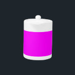 Tetera Diseñador personalizado de color rosa caliente<br><div class="desc">Diseñador personalizado de color rosa caliente</div>
