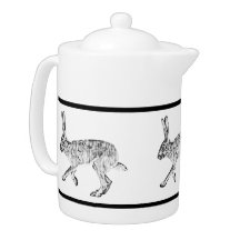 Diseño de Jackrabbit del Suroeste Negro y Blanco