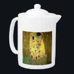 Tetera El ~ Gustavo Klimt del beso<br><div class="desc">Éste es el beso pintado por Gustavo Klimt en 1907. Es la pintura más famosa de Nouveau del arte de la historia</div>