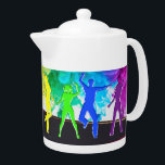 Tetera El Orgullo de Baile de SlipperyJoe Sombra a los re<br><div class="desc">El Orgullo de Baile de SlipperyJoe Sombra regalos gays personas artísticas LGBTQIA manos divertidas de energía en el aire sacudiendo feliz</div>