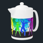 Tetera El Orgullo de Baile de SlipperyJoe Sombra a los re<br><div class="desc">El Orgullo de Baile de SlipperyJoe Sombra regalos gays personas artísticas LGBTQIA manos divertidas de energía en el aire sacudiendo feliz</div>