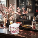 Tetera Elegante Flores de cerezo rosa suave envuelto<br><div class="desc">Elegante Sakura Blossom Porcelana Teapot - Serene Pink Floral Elegancia Infundir sus tiempos de té con la delicada belleza de nuestra Tetera de Porcelana Sakura Blossom. Esta tetera, adornada con flores de cerezo rosas suaves, aporta un toque de esplendor de primavera a su hogar. Perfecto para las celebraciones del Año...</div>