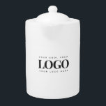Tetera Evento Minimalista de Rectangle Business Logo Comp<br><div class="desc">Esta elegante tetera con el logo de su personalizado sería ideal para cualquier propósito comercial/promocional. Añade fácilmente tu propio logotipo haciendo clic en la opción "personalizar".</div>
