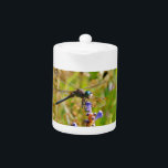 Tetera Flora de lavanda<br><div class="desc">Dragonfly de color arcoiris sobre una flor rosada púrpura,  Dragonfly azul arcoiris sobre una flor morada. dragón,  mosca,  moscas,  libélulas,  libélulas,  volar,  dragones,  insectos,  jardín,  naturaleza,  crecimiento,  plantas,  libélulas y moscas,  coloridas,  verde azuladas,  azules,  verdes,  púrpura,  fucsia, </div>