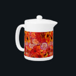 Tetera Floral Bright Rojo Bouquet Rich Red Hot Daisies<br><div class="desc">Floral Bright Rojo Bouquet Rich Red Hot Mixed Flowers Daisies Any Occasion</div>