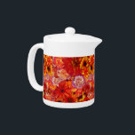 Tetera Floral Bright Rojo Bouquet Rich Red Hot Daisies<br><div class="desc">Floral Bright Rojo Bouquet Rich Red Hot Mixed Flowers Daisies Any Occasion</div>