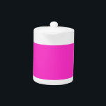 Tetera Girly Hot Pink<br><div class="desc">Este producto de personalizado festivo está disponible en una decoración vibrante de color de acento para usted o como regalo seguro que impresionará en todas las ocasiones. Haga clic en el botón "Personalizar it!" o enlace que encuentre en esta página de producto para revelar un conjunto de herramientas de diseño...</div>