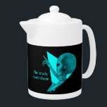 Tetera Grey Alien, la verdad está ahí fuera<br><div class="desc">Alienígena gris,  la verdad está ahí,  Dibujo a lápiz de fantasía de Krisi ArtKSZP >> Más productos en la categoría de tienda >> Alien >>> La verdad está ahí,  Alien en negro y verde</div>