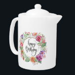 Tetera happy Birthday<br><div class="desc">happy Birthday teapot
Hogar > Cocina > Tazas,  jarras y botellas de agua > Teteras</div>