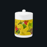 Tetera Hermosas orquídeas amarillas de otoño<br><div class="desc">Hermosas orquídeas amarillas adorables flores florecientes de orquídea amarilla. Foto de Sandy Closs Great para todas las temporadas de verano invierno y otoño. tropical,  moderna,  otoño,  flor,  flores,  floral,  primavera,  orquídea,  jardín,  boda,  bodas, </div>