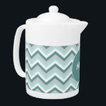 Tetera indefinido<br><div class="desc">Diseño elegante y moderno zigzag Chevron. Mostrado aquí en Mint Green por esa apariencia de Moda total</div>