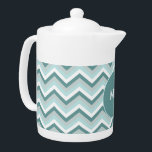 Tetera indefinido<br><div class="desc">Diseño elegante y moderno zigzag Chevron. Mostrado aquí en Mint Green por esa apariencia de Moda total</div>