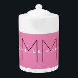 Tetera Iniciales de nombres Minimalistas modernos monogra<br><div class="desc">Moderno y moderno Personalizar Profesional Diseño Simple. Puede Editar fácilmente los detalles del producto.</div>