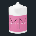 Tetera Iniciales de nombres Minimalistas modernos monogra<br><div class="desc">Moderno y moderno Personalizar Profesional Diseño Simple. Puede Editar fácilmente los detalles del producto.</div>