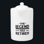Tetera la leyenda se ha retirado como regalo para un amig<br><div class="desc">la leyenda se ha retirado como regalo para un amigo o jefe de trabajo que se retira</div>