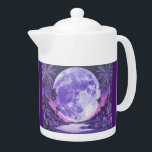 Tetera La luna imposible-<br><div class="desc">Presentamos nuestra cautivadora imagen: "La luna imposible" - ¡donde la imaginación toma vuelo bajo el encantador hechizo del cielo nocturno! Sumérgete en el encanto surrealista de un paisaje lunar que transforma cualquier espacio en un reino de misidades y maravillas. He aquí una luna morada asombrosamente vibrante y más grande que...</div>