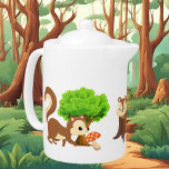 Tetera lindos amantes de las ardillas<br><div class="desc">amantes de las ardillas lindas tetera de animales</div>