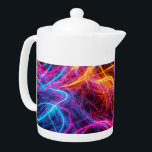 Tetera Líneas de Neon<br><div class="desc">Pintura de Brady Arnold</div>