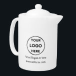 Tetera Logotipo de personalizado Texto Moderno Empresaria<br><div class="desc">Actualice fácilmente la marca de su empresa con nuestro sencillo y blanco modelo de negocio personalizado en un estilo minimalista moderno. Añade tu logo y tu lema o texto para crear un aspecto profesional en sólo unos minutos. ¿Necesita ayuda para la personalización? Póngase en contacto con nosotros utilizando el botón...</div>