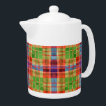Tetera MAC RAE TARTAN Porcelana Teapot<br><div class="desc">El diseño de esta tetera de porcelana MAC RAE TARTAN es una pintura acuática original, inspirada en el Mac Rae Clan Tartán. * Los productos correspondientes están disponibles en la categoría TARTAN PLAIDS de mi tienda. ** Si quieres transferir este diseño a otro tipo de producto, forma o tamaño, por...</div>