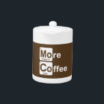 Tetera Más tabla periódica del café<br><div class="desc">¡Es el elemento que todos necesitamos y de dónde vienen todas las cosas!</div>