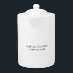 Tetera Moderno profesional Minimalista simple<br><div class="desc">Esta plantilla se puede personalizar para satisfacer todas las ocupaciones profesionales.</div>