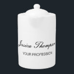 Tetera Moderno y elegante, sencillo profesional<br><div class="desc">Elija entre diferentes tipos y tamaños. Herramientas de edición fáciles. Plantilla Clásica Profesional Simple Para Todas Las Necesidades.</div>
